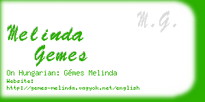 melinda gemes business card